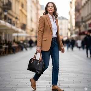 Bally Black and Tan Leather Shoulder Bag with Sophisticated Design